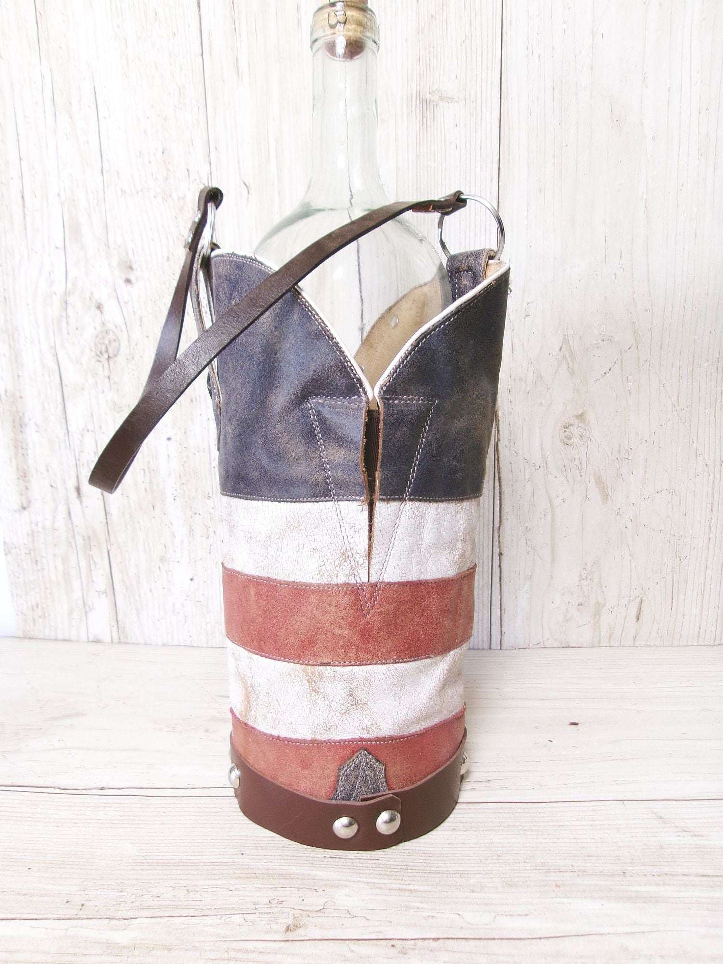 Cowboy Boot Wine Tote wt902