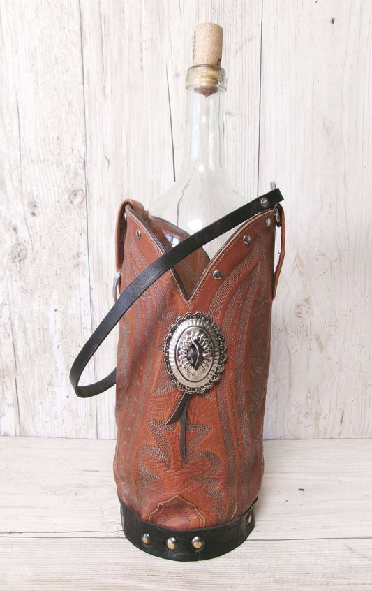 Cowboy Boot Wine Tote wt905