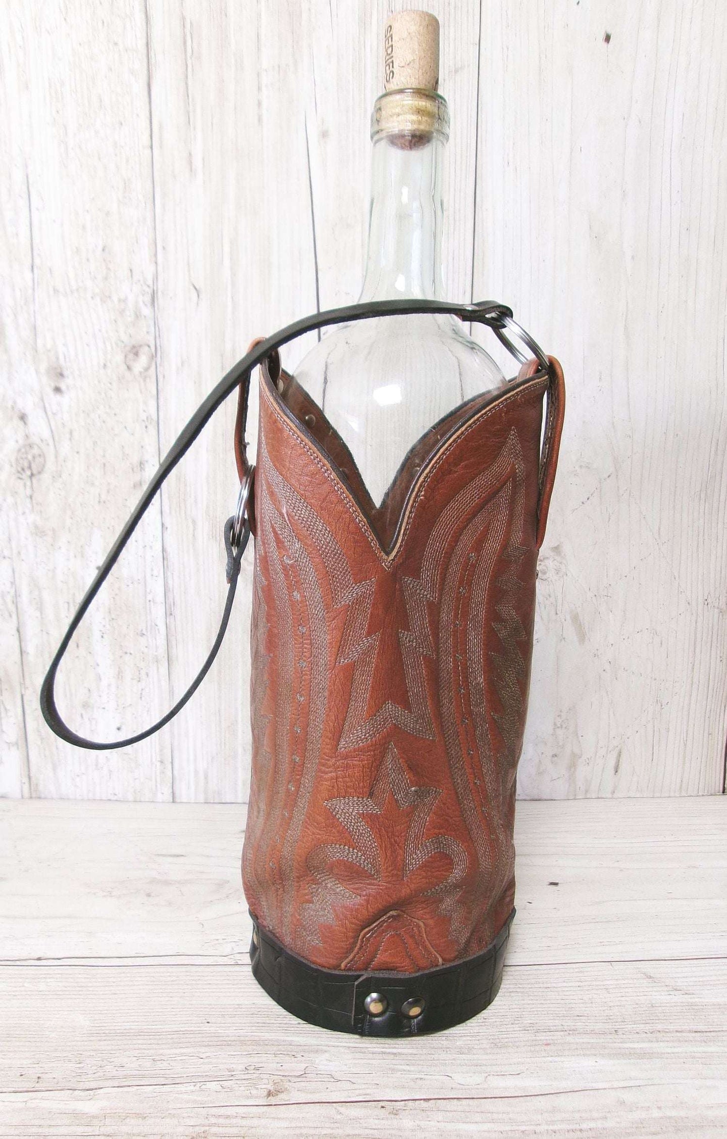 Cowboy Boot Wine Tote wt905