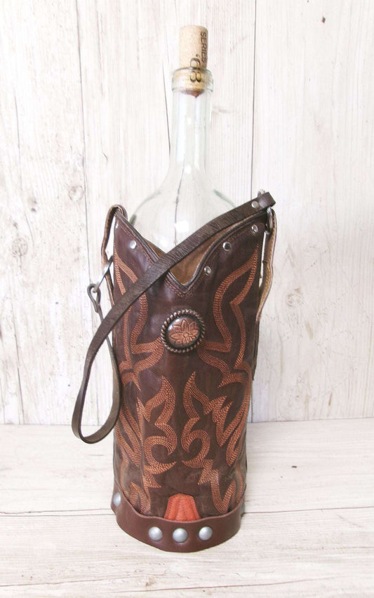 Cowboy Boot Wine Tote wt912
