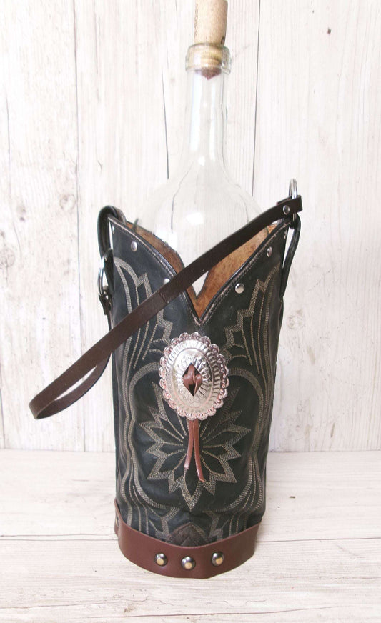 Cowboy Boot Wine Tote wt913