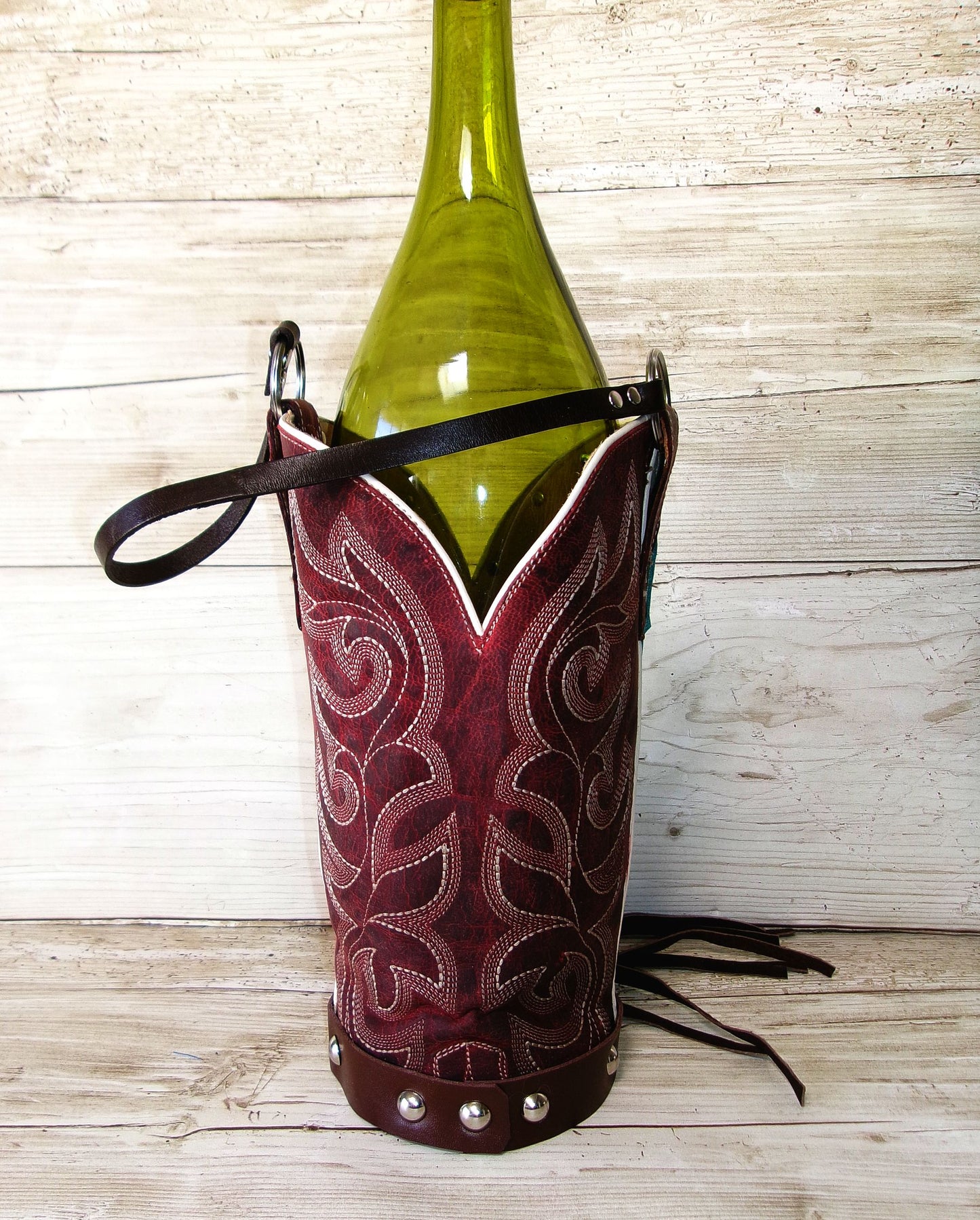 Cowboy Boot Wine Tote wt917
