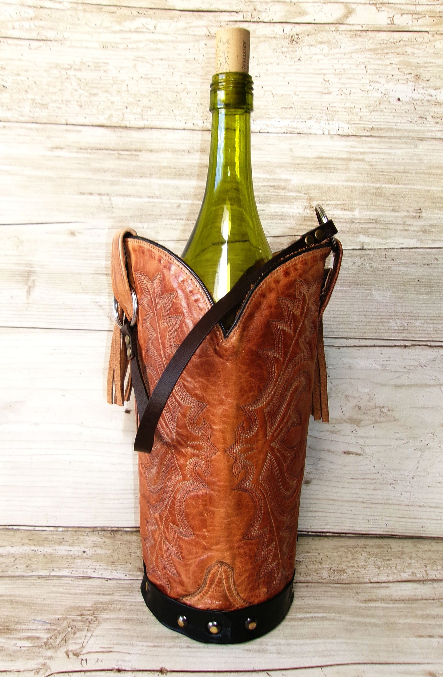 Cowboy Boot Wine Tote wt918