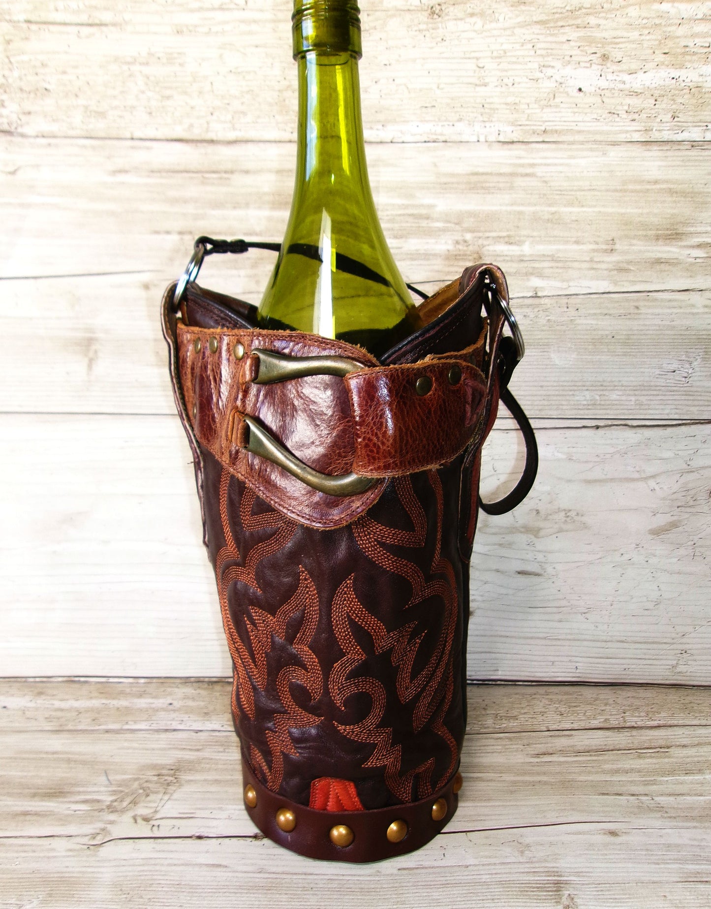 Cowboy Boot Wine Tote wt924