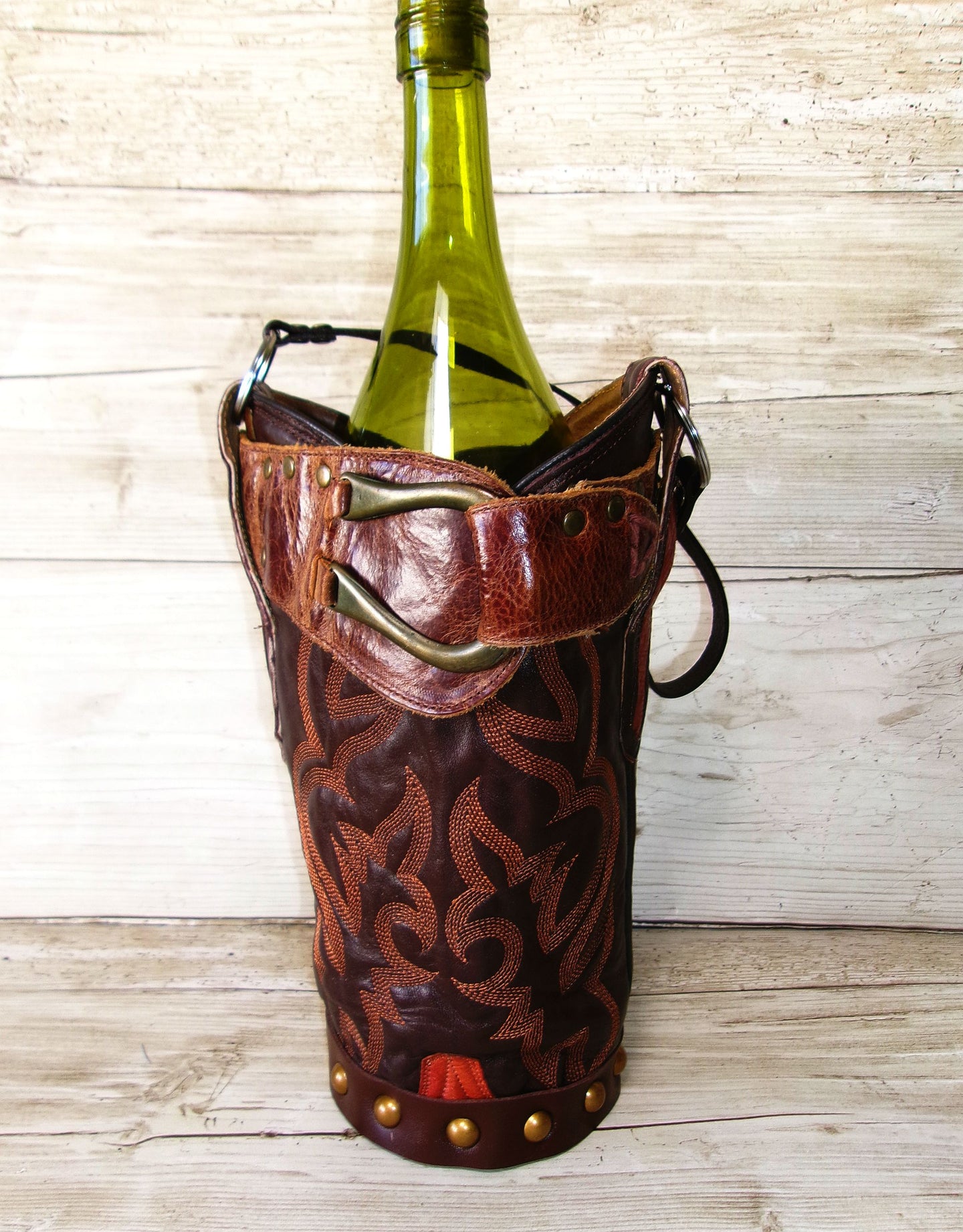 Cowboy Boot Wine Tote wt924