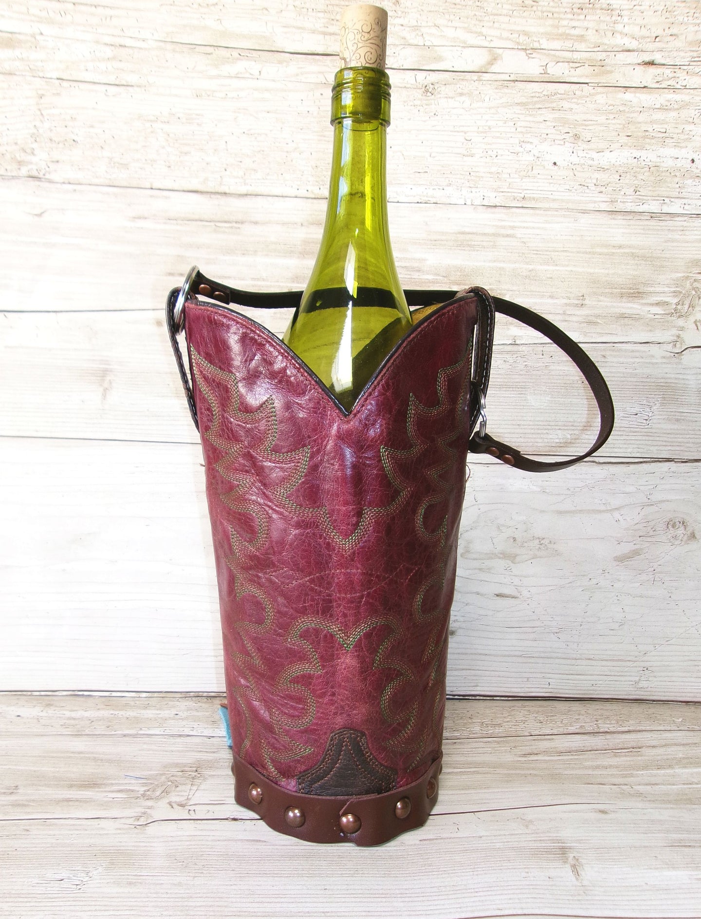 Cowboy Boot Wine Tote wt929