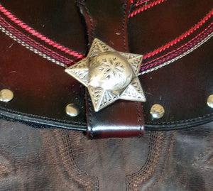 Billet Strap Bag - Small Cowboy Boot Purse - Small Leather Riding Bag BB20 cowboy boot purses, western fringe purse, handmade leather purses, boot purse, handmade western purse, custom leather handbags Chris Thompson Bags