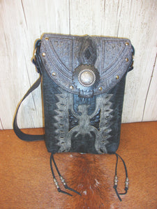 Cowboy Boot Concealed Carry Purse - Crossbody Conceal Carry Purse CB155 cowboy boot purses, western fringe purse, handmade leather purses, boot purse, handmade western purse, custom leather handbags Chris Thompson Bags