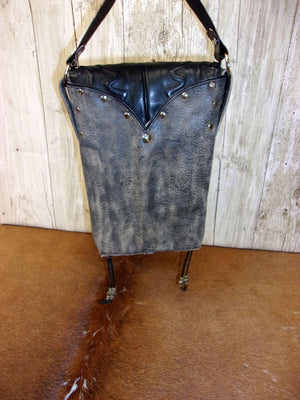 Cowboy Boot Concealed Carry Purse - Crossbody Conceal Carry Purse CB159 cowboy boot purses, western fringe purse, handmade leather purses, boot purse, handmade western purse, custom leather handbags Chris Thompson Bags