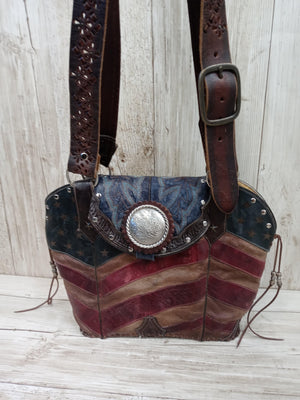 Cowboy Boot Purse - Western Leather Purse – Boot Purse DB322 cowboy boot purses, western fringe purse, handmade leather purses, boot purse, handmade western purse, custom leather handbags Chris Thompson Bags