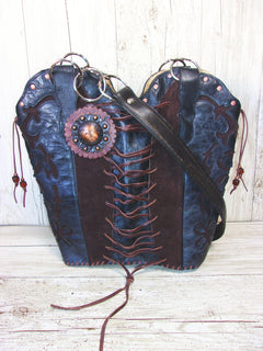 Double Cowboy Boot Purse DB326