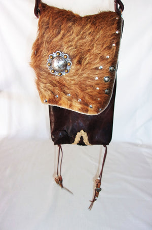 Hair on Hide Purse - Cowboy Boot Purse - Cowhide Purse - Western Boho Purse HH21 cowboy boot purses, western fringe purse, handmade leather purses, boot purse, handmade western purse, custom leather handbags Chris Thompson Bags