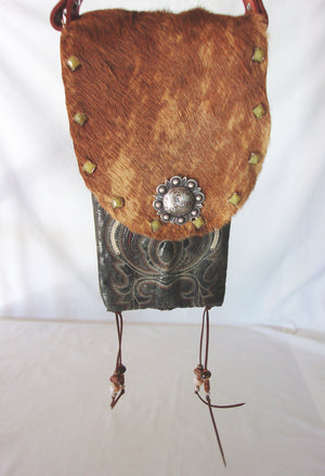 Hair on Hide Purse - Cowboy Boot Purse - Cowhide Purse - Western Boho Purse HH24 cowboy boot purses, western fringe purse, handmade leather purses, boot purse, handmade western purse, custom leather handbags Chris Thompson Bags