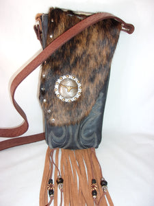Hair on Hide Purse - Cowboy Boot Purse - Cowhide Purse - Western Boho Purse HH30 cowboy boot purses, western fringe purse, handmade leather purses, boot purse, handmade western purse, custom leather handbags Chris Thompson Bags