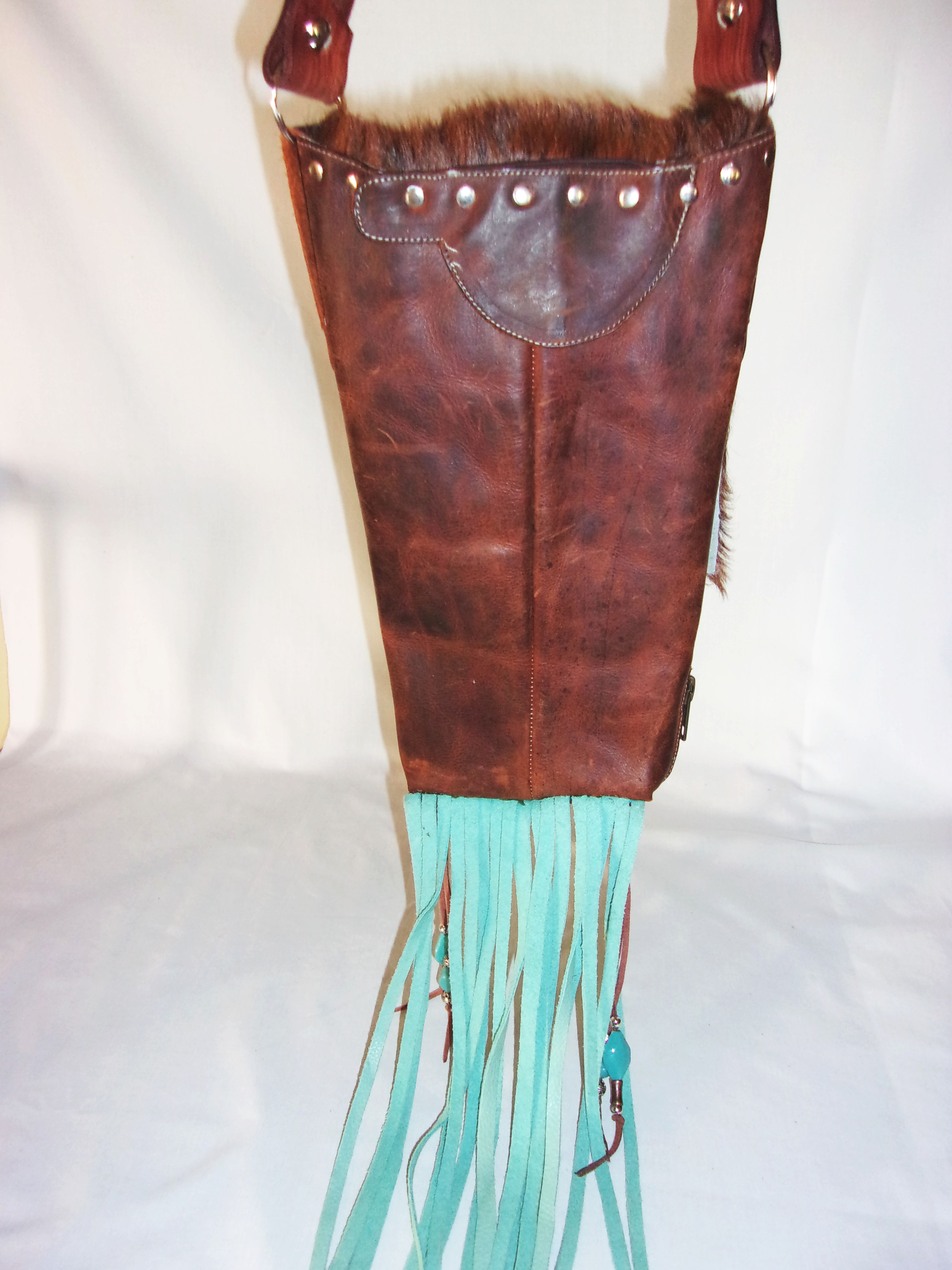 Hair on Hide Purse - Cowboy Boot Purse - Cowhide Purse - Western Boho Purse HH33 cowboy boot purses, western fringe purse, handmade leather purses, boot purse, handmade western purse, custom leather handbags Chris Thompson Bags