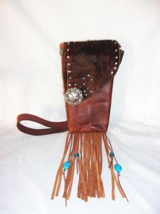Hair on Hide Purse - Cowboy Boot Purse - Cowhide Purse - Western Boho Purse HH35 cowboy boot purses, western fringe purse, handmade leather purses, boot purse, handmade western purse, custom leather handbags Chris Thompson Bags