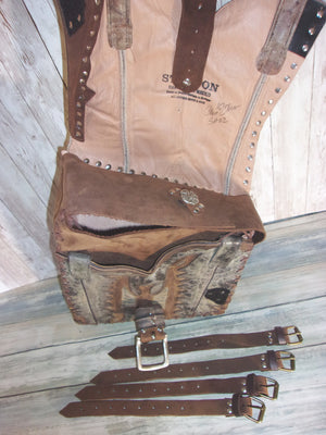 Handcrafted Swing Arm Bag -  Western Motorcycle Bag - Unique Moto Bags - Western Solo Bag SA02 cowboy boot purses, western fringe purse, handmade leather purses, boot purse, handmade western purse, custom leather handbags Chris Thompson Bags