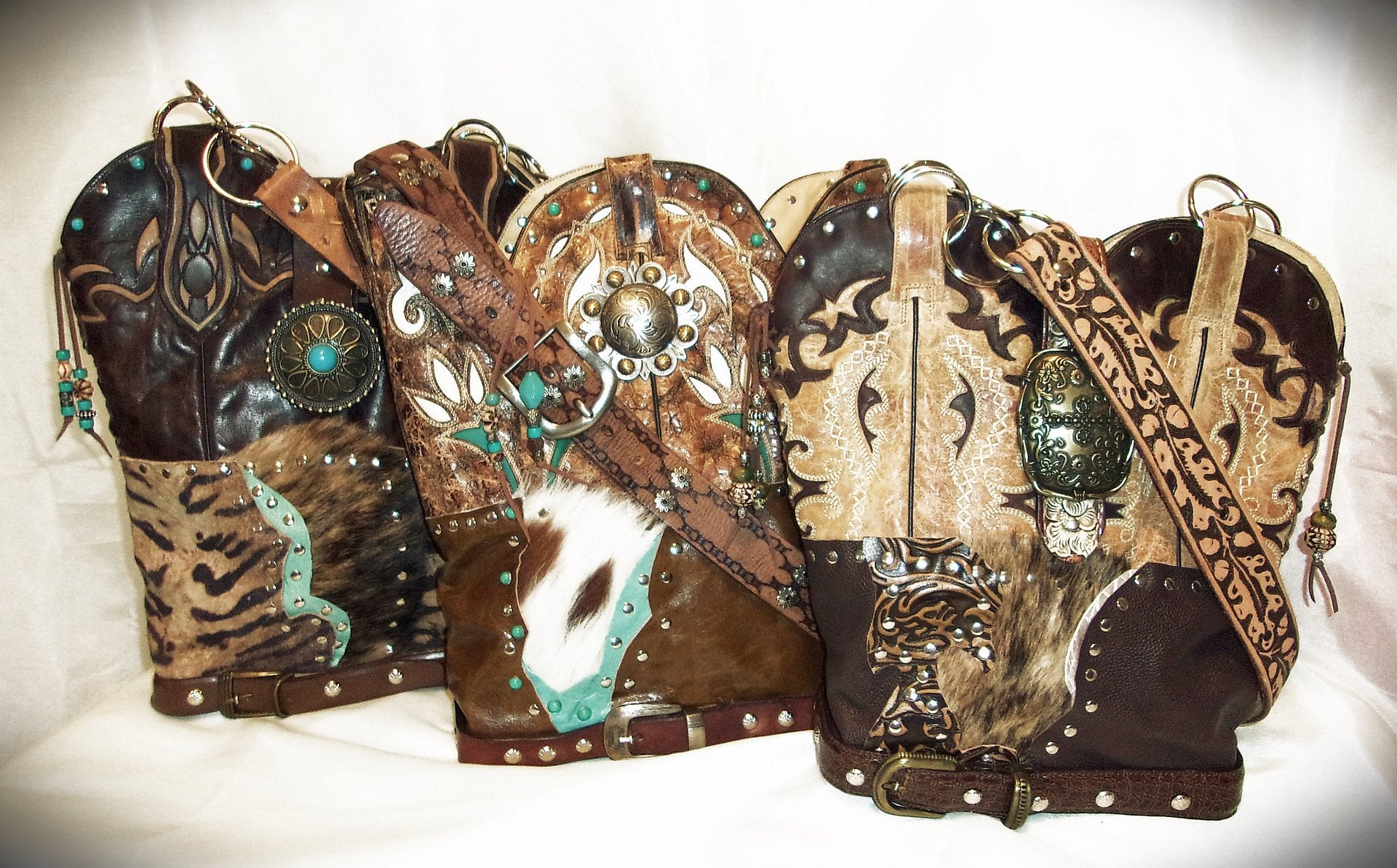 Handmade Leather Purse - Cowboy Boot Purse - Western Leather Purse TS260 cowboy boot purses, western fringe purse, handmade leather purses, boot purse, handmade western purse, custom leather handbags Chris Thompson Bags