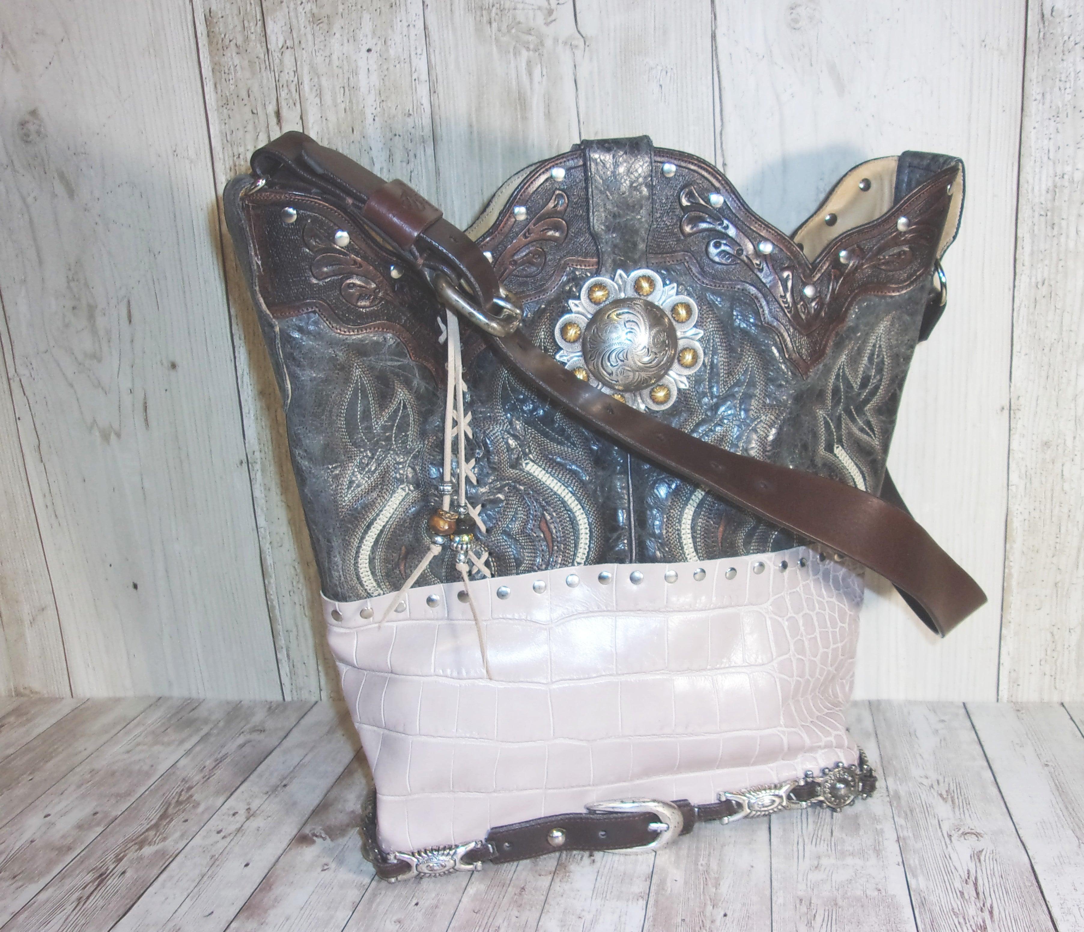 Handmade Leather Purse - Cowboy Boot Purse - Western Leather Purse TS272 cowboy boot purses, western fringe purse, handmade leather purses, boot purse, handmade western purse, custom leather handbags Chris Thompson Bags