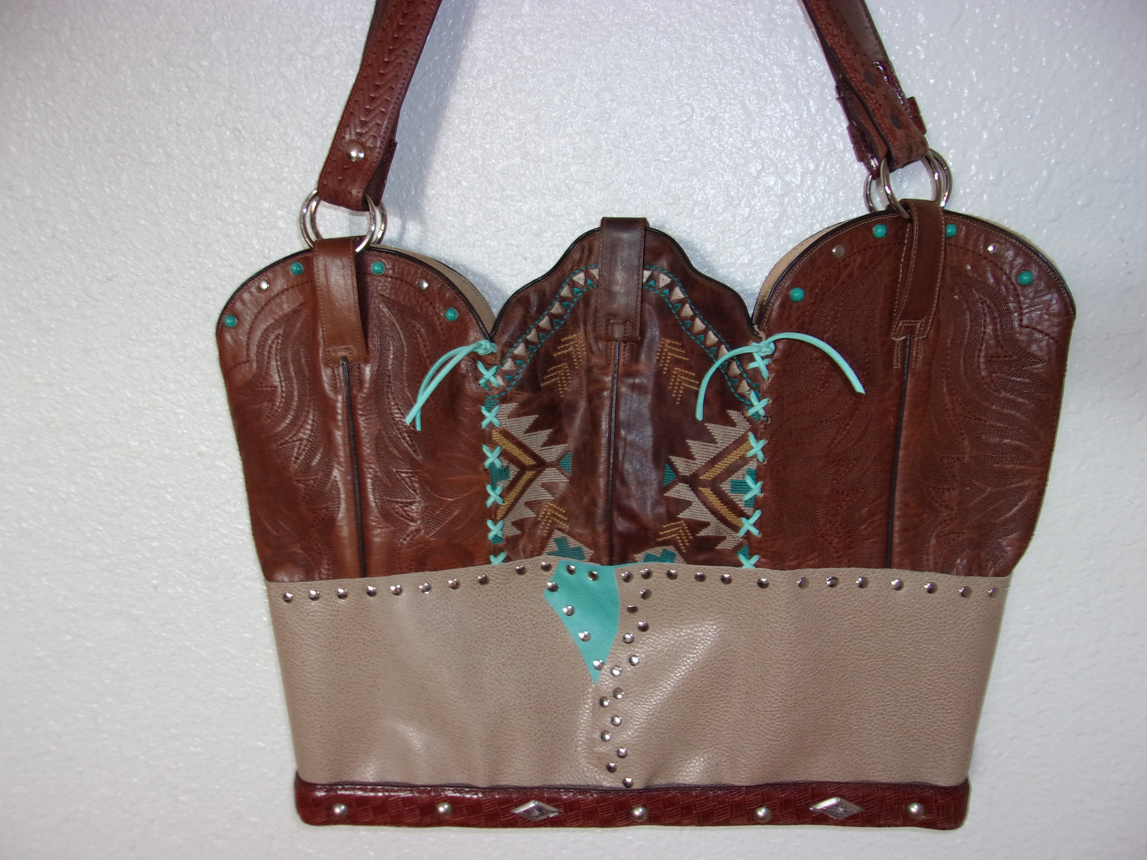 Western Laptop Tote - Extra Large Cowboy Boot Purse - Western Travel Bag  LT31 cowboy boot purses, western fringe purse, handmade leather purses, boot purse, handmade western purse, custom leather handbags Chris Thompson Bags