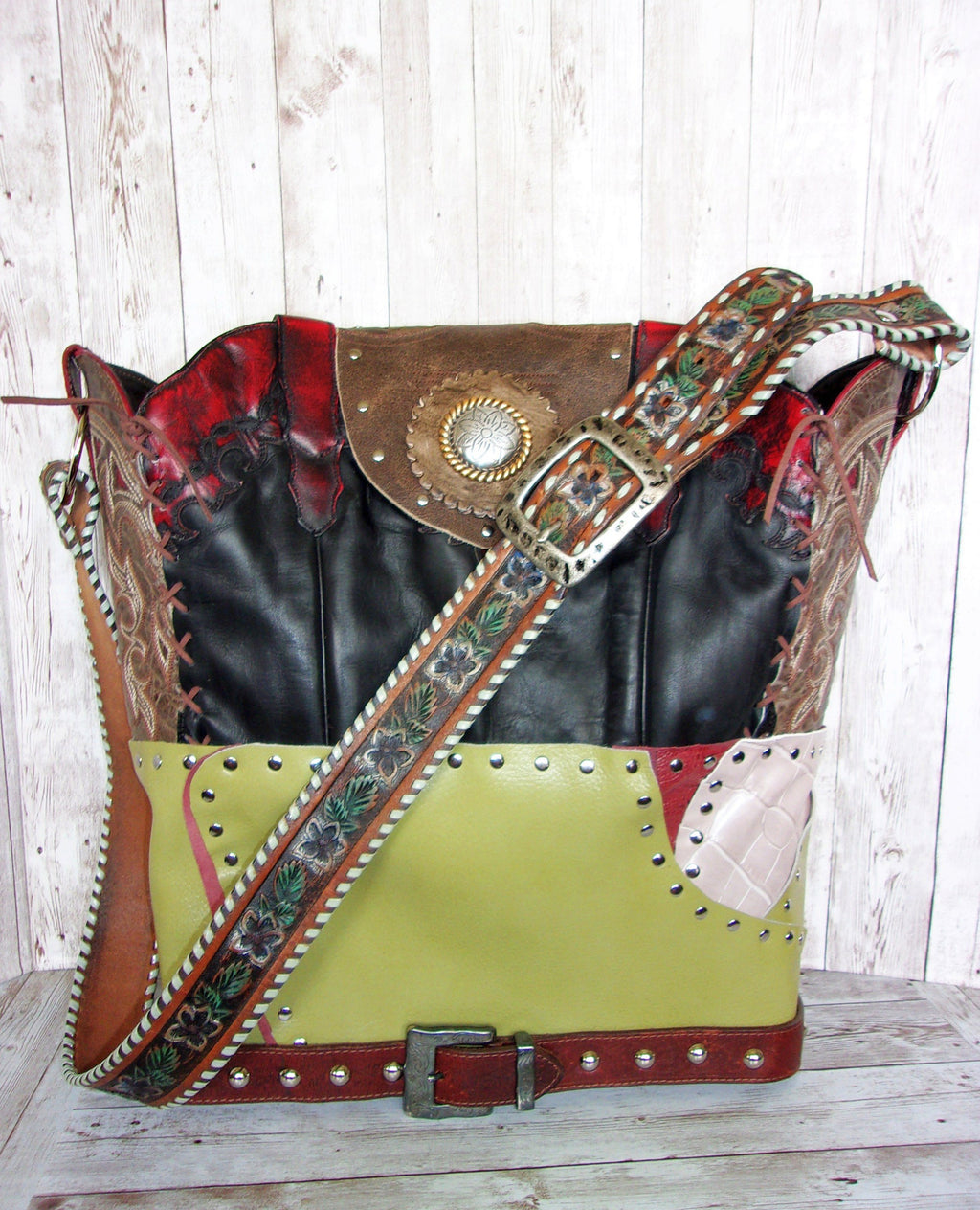 Western Laptop Tote - Extra Large Cowboy Boot Purse - Western Travel Bag LT34 cowboy boot purses, western fringe purse, handmade leather purses, boot purse, handmade western purse, custom leather handbags Chris Thompson Bags